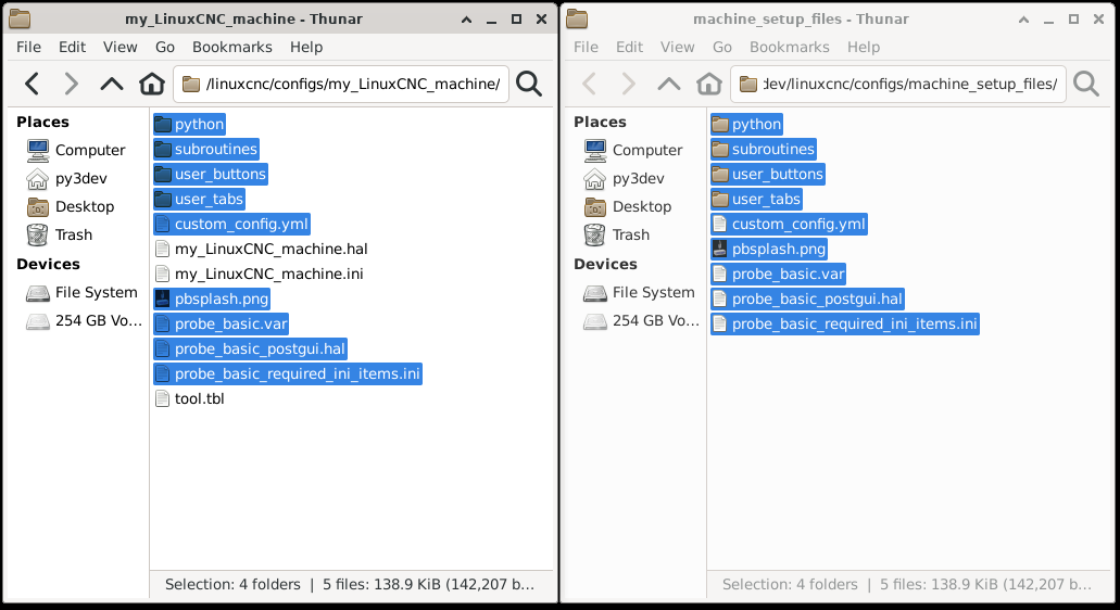 Files Copied to pncconfig folder